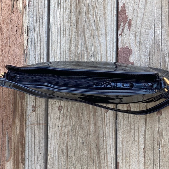 Bundle 3 for 50% off 1970s-80s Ganson Black Patent Leather Bag - Picture 7 of 11